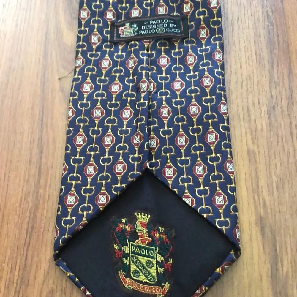 Vintage Paolo Gucci Horse bit tie.